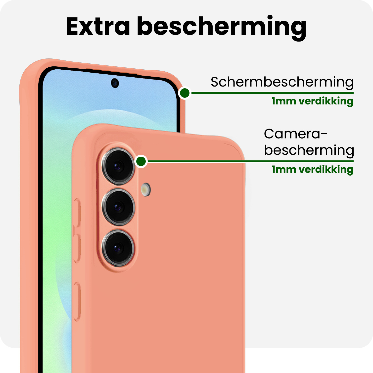 BASEY. BASEY. Samsung Galaxy A37 Hoesje Siliconen - Perzik