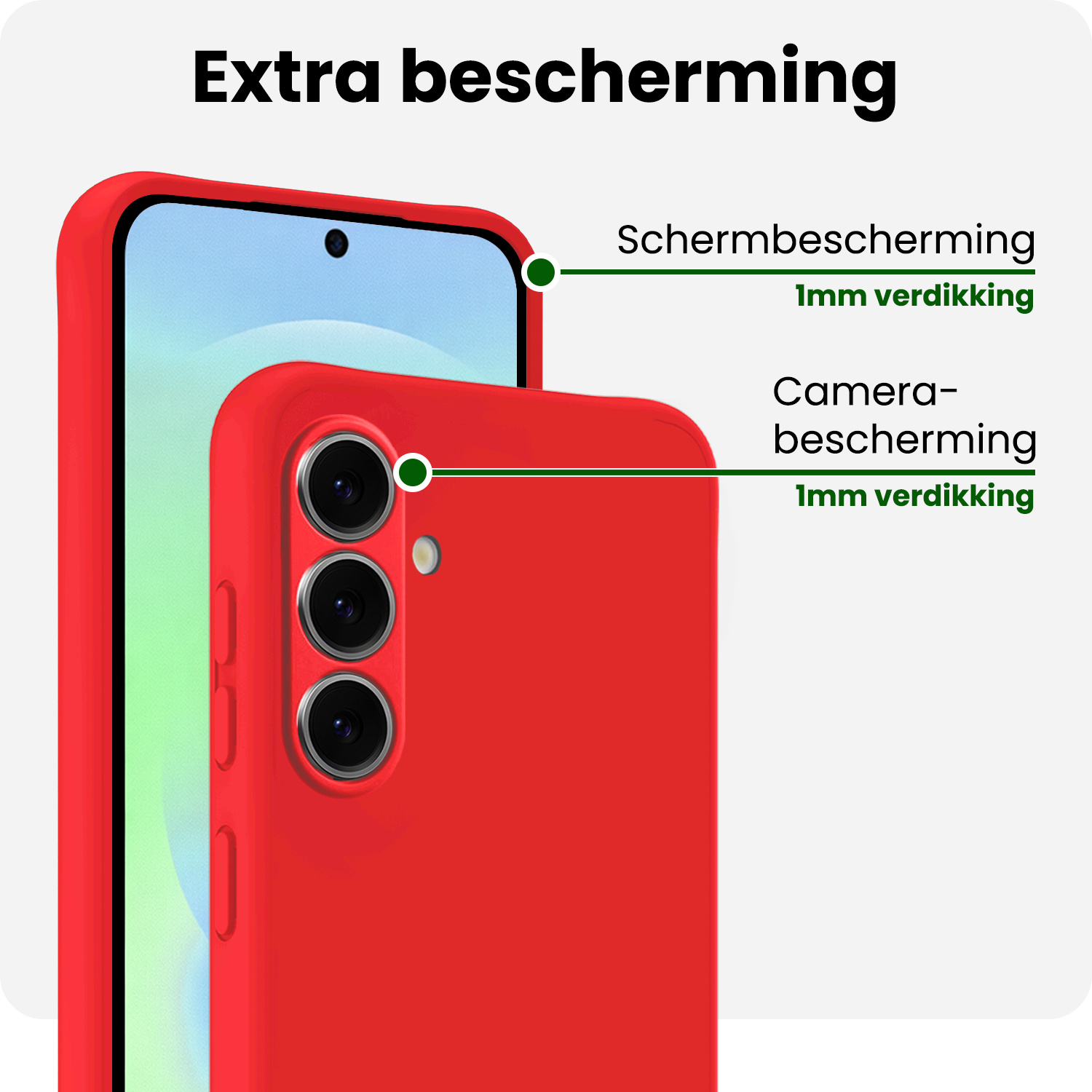 BASEY. BASEY. Samsung Galaxy A37 Hoesje Siliconen - Rood