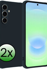 BASEY. BASEY. Samsung Galaxy A37 Hoesje Siliconen - Donkerblauw - 2 PACK