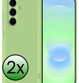 BASEY. BASEY. Samsung Galaxy A37 Hoesje Siliconen - Groen - 2 PACK