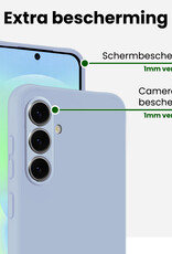 BASEY. BASEY. Samsung Galaxy A37 Hoesje Siliconen - Lichtblauw - 2 PACK