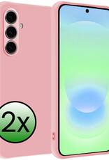 BASEY. BASEY. Samsung Galaxy A37 Hoesje Siliconen - Lichtroze - 2 PACK