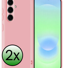 BASEY. BASEY. Samsung Galaxy A37 Hoesje Siliconen - Lichtroze - 2 PACK