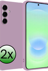 BASEY. BASEY. Samsung Galaxy A37 Hoesje Siliconen - Lila - 2 PACK