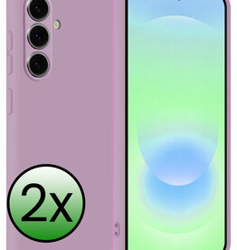 BASEY. BASEY. Samsung Galaxy A37 Hoesje Siliconen - Lila - 2 PACK