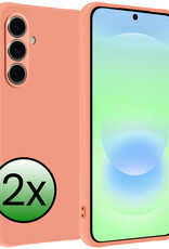 BASEY. BASEY. Samsung Galaxy A37 Hoesje Siliconen - Perzik - 2 PACK