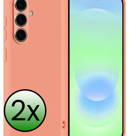 BASEY. BASEY. Samsung Galaxy A37 Hoesje Siliconen - Perzik - 2 PACK