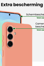 BASEY. BASEY. Samsung Galaxy A37 Hoesje Siliconen - Perzik - 2 PACK