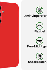 BASEY. BASEY. Samsung Galaxy A37 Hoesje Siliconen - Rood - 2 PACK