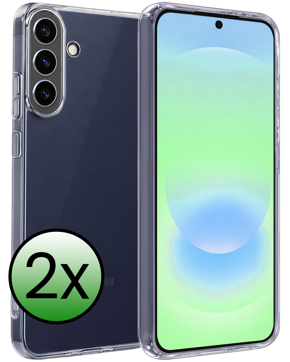 BASEY. BASEY. Samsung Galaxy A37 Hoesje Siliconen - Transparant - 2 PACK