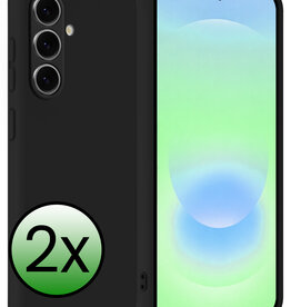 BASEY. BASEY. Samsung Galaxy A37 Hoesje Siliconen - Zwart - 2 PACK