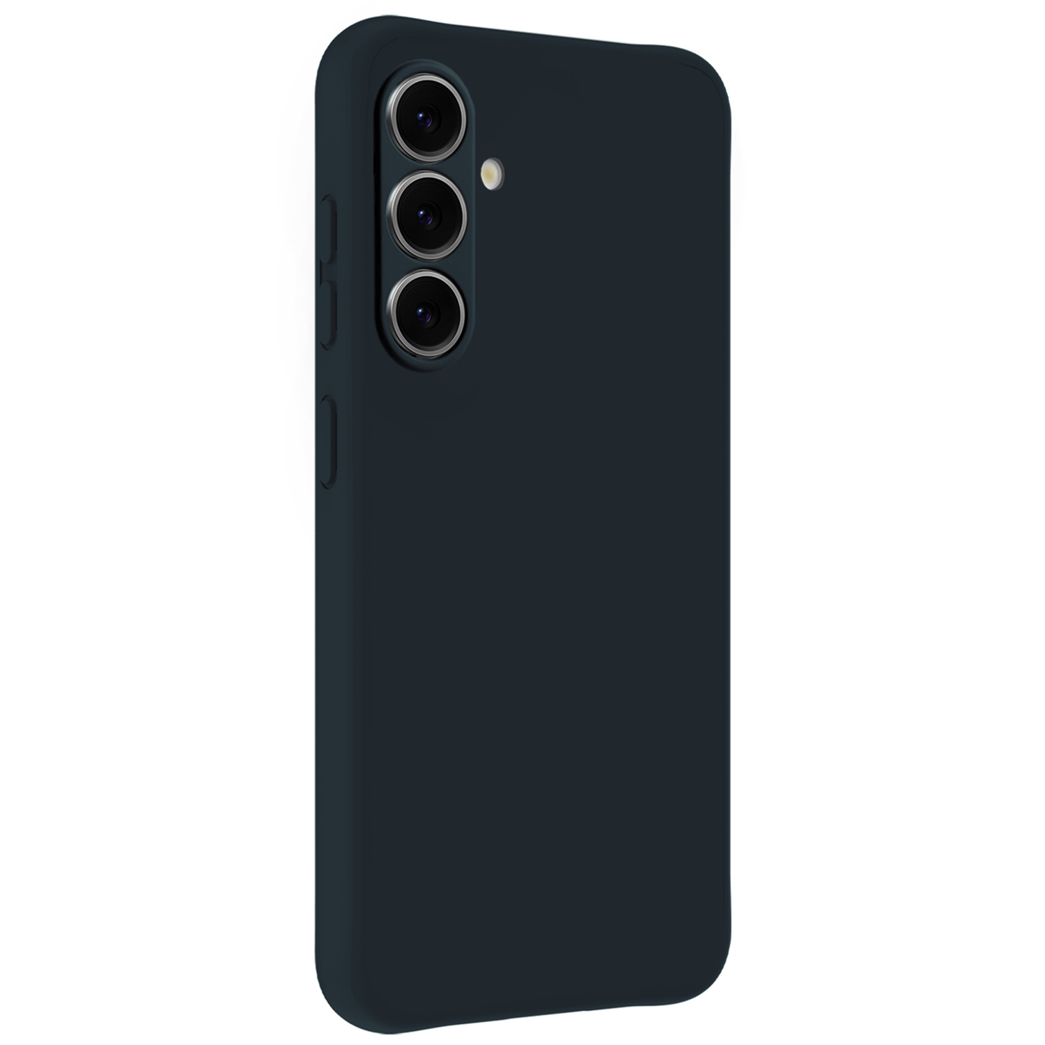 BASEY. BASEY. Samsung Galaxy A37 Hoesje Siliconen Met Screenprotector - Donkerblauw