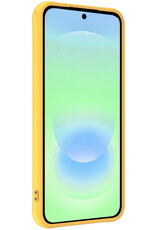 BASEY. BASEY. Samsung Galaxy A37 Hoesje Siliconen Met Screenprotector - Geel