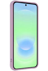 BASEY. BASEY. Samsung Galaxy A37 Hoesje Siliconen Met Screenprotector - Lila