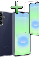 BASEY. BASEY. Samsung Galaxy A37 Hoesje Siliconen Met Screenprotector - Transparant