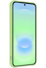 BASEY. BASEY. Samsung Galaxy A37 Hoesje Siliconen Met 2x Screenprotector - Groen