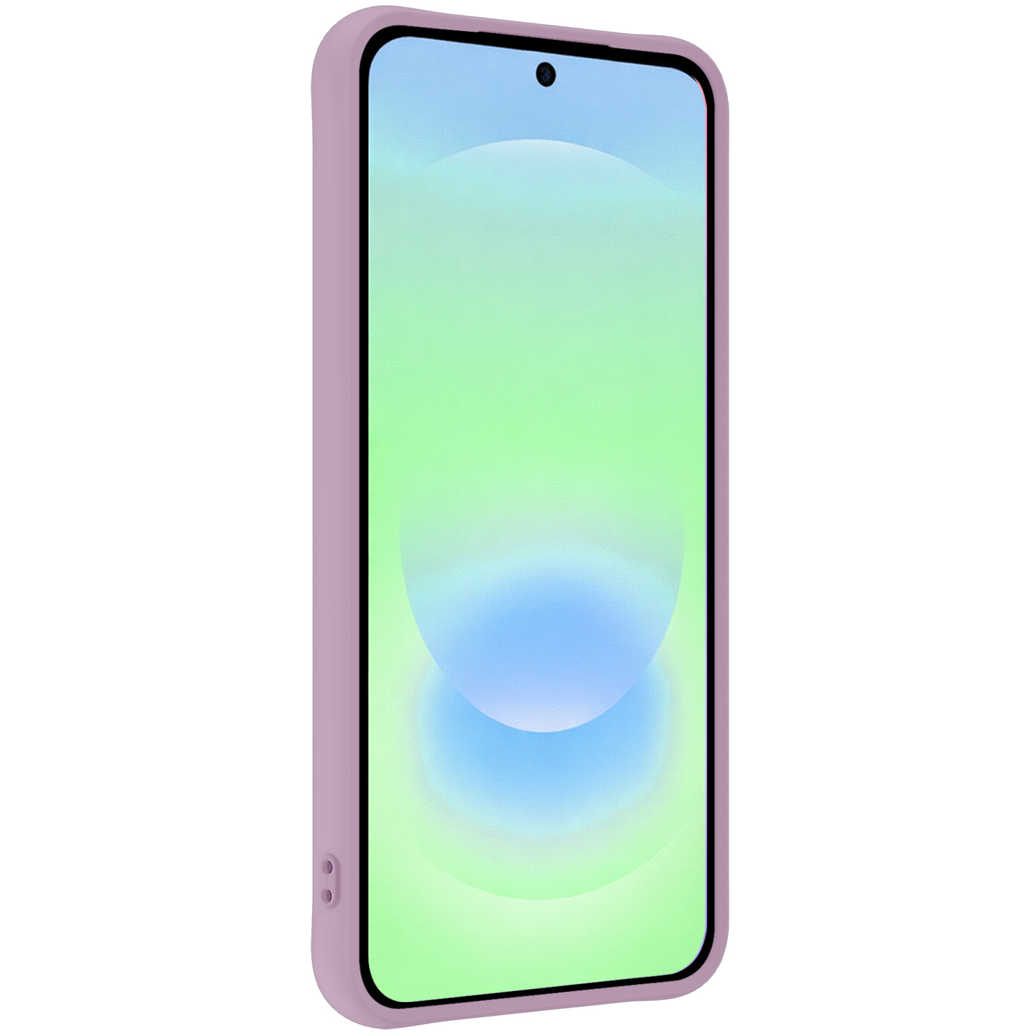 BASEY. BASEY. Samsung Galaxy A37 Hoesje Siliconen Met 2x Screenprotector - Lila