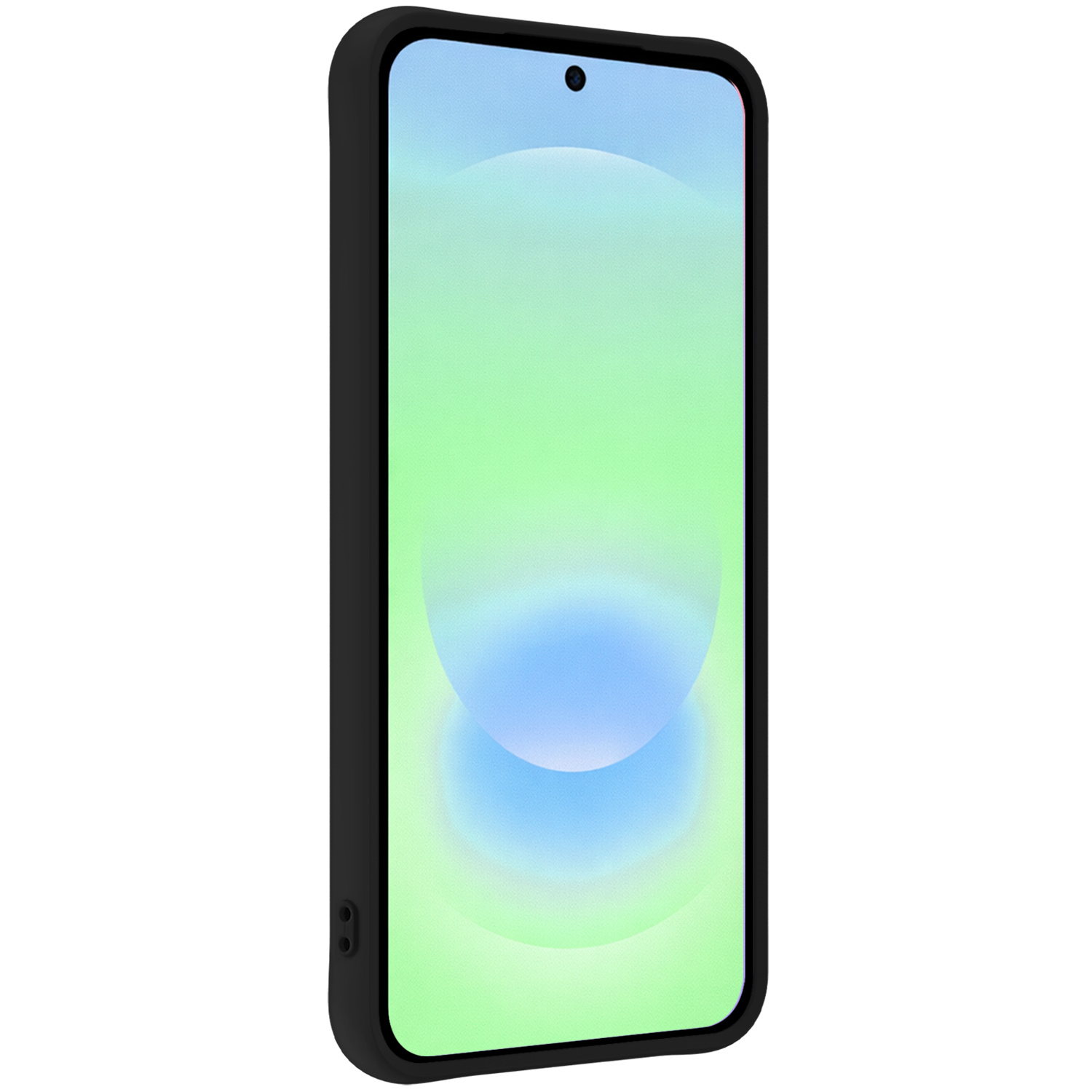 BASEY. BASEY. Samsung Galaxy A37 Hoesje Siliconen Met 2x Screenprotector - Zwart