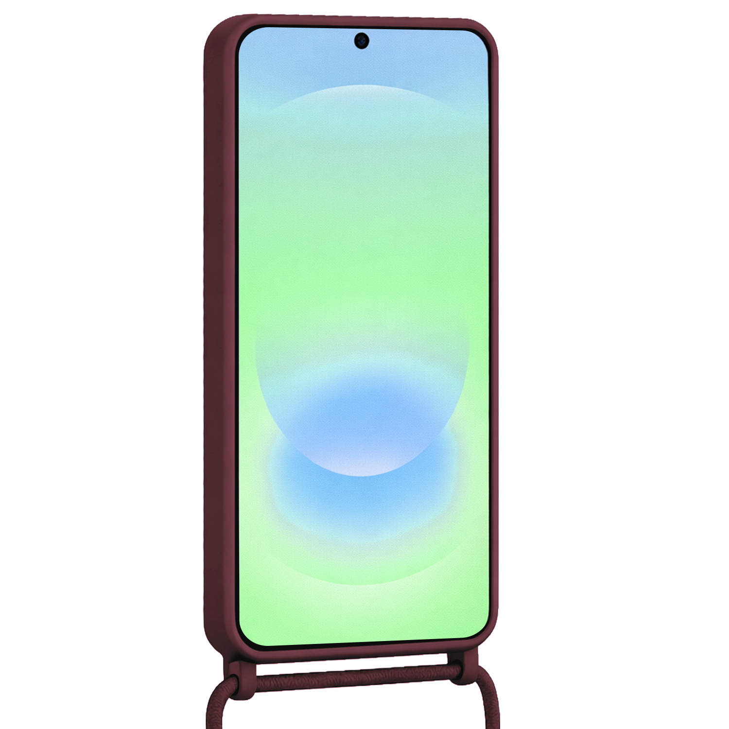 BASEY. BASEY. Samsung Galaxy A37 Hoesje Pashouder met Koord - Aubergine