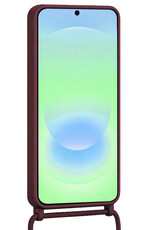 BASEY. BASEY. Samsung Galaxy A37 Hoesje Pashouder met Koord - Aubergine - 2 PACK