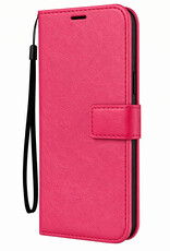 BASEY. BASEY. Samsung Galaxy A37 Hoesje Bookcase - Donkerroze