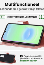 BASEY. BASEY. Samsung Galaxy A37 Hoesje Bookcase - Rose Goud