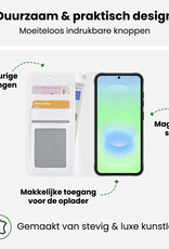 BASEY. BASEY. Samsung Galaxy A37 Hoesje Bookcase Met Screenprotector - Wit