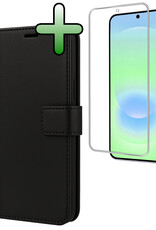 BASEY. BASEY. Samsung Galaxy A37 Hoesje Bookcase Met Screenprotector - Zwart