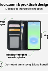 BASEY. BASEY. Samsung Galaxy A37 Hoesje Bookcase Met Screenprotector - Zwart