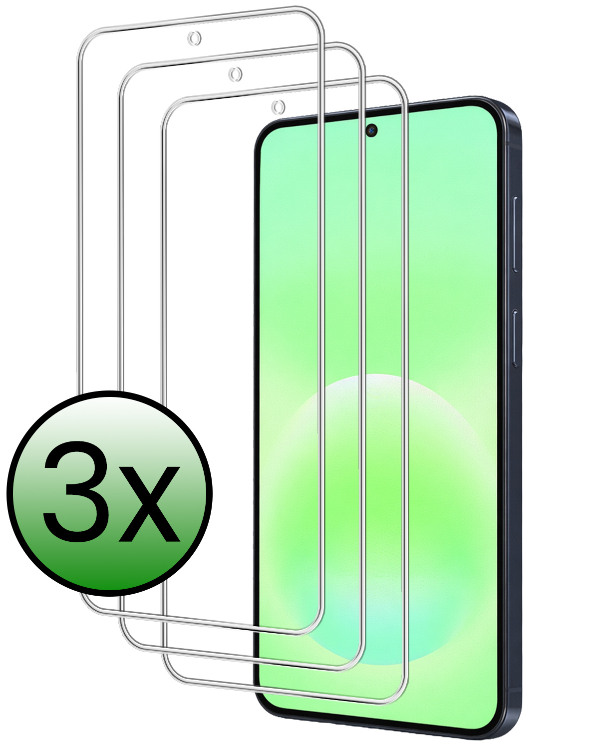 BASEY. BASEY. Samsung Galaxy A57 Screenprotector Glas - 3 PACK