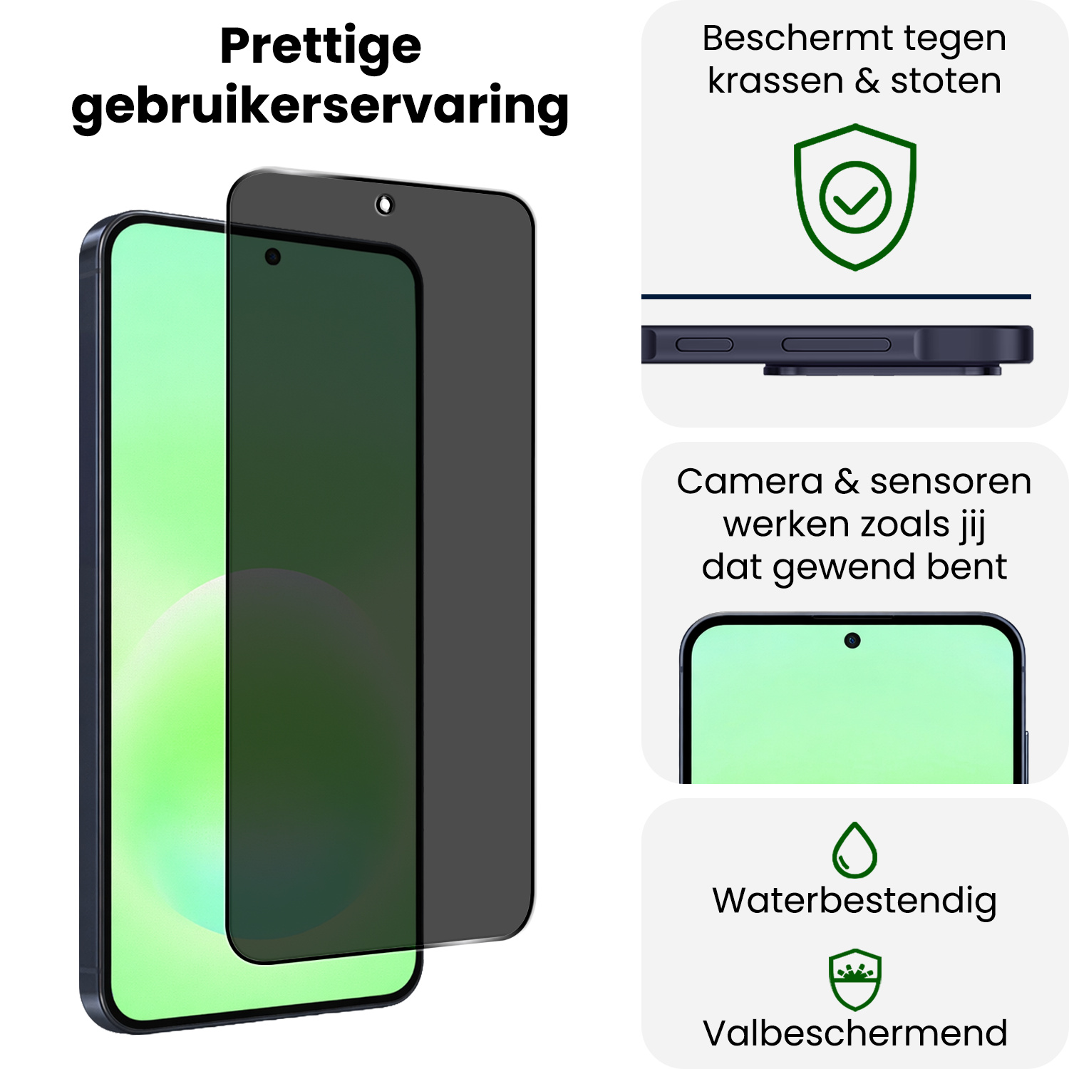 BASEY. BASEY. Samsung Galaxy A57 Screenprotector Glas Privacy - 2 PACK