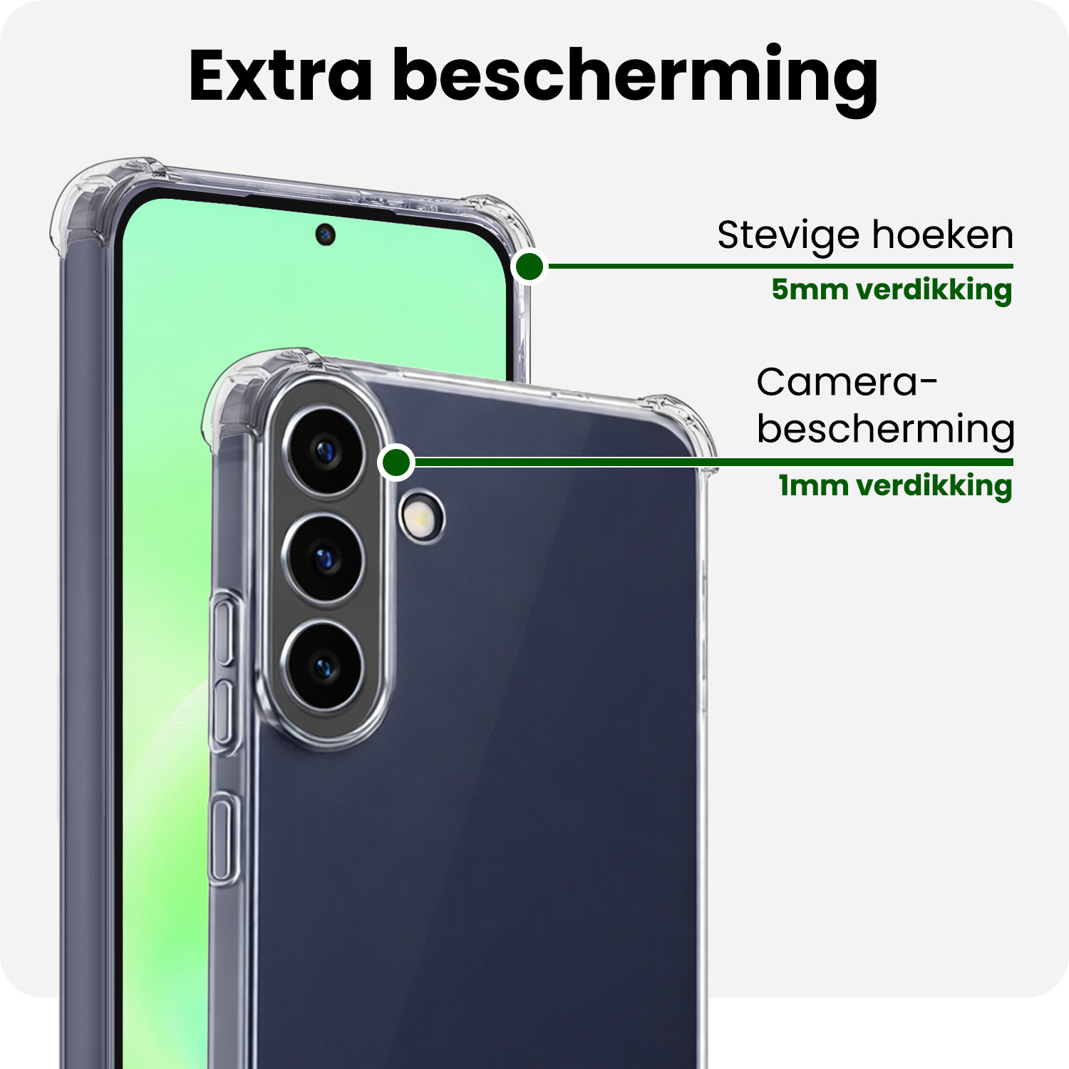 BASEY. BASEY. Samsung Galaxy A57 Hoesje Shockproof Met Screenprotector