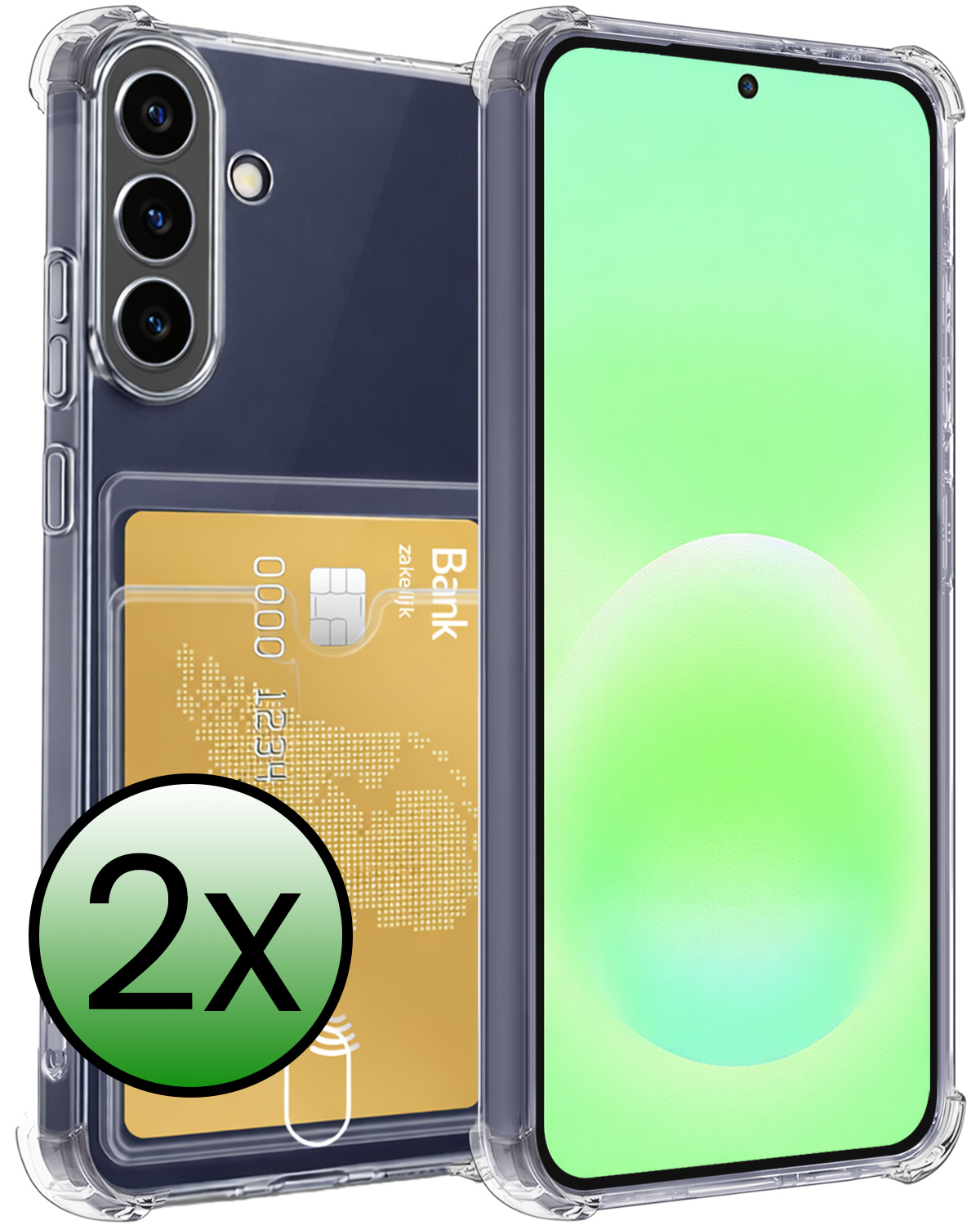 BASEY. BASEY. Samsung Galaxy A57 Hoesje Pashouder - 2 PACK