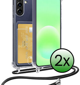 BASEY. BASEY. Samsung Galaxy A57 Hoesje Pashouder met Koord - 2 PACK