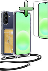 BASEY. BASEY. Samsung Galaxy A57 Hoesje Pashouder met Koord Met Screenprotector