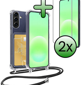 BASEY. BASEY. Samsung Galaxy A57 Hoesje Pashouder met Koord Met 2x Screenprotector