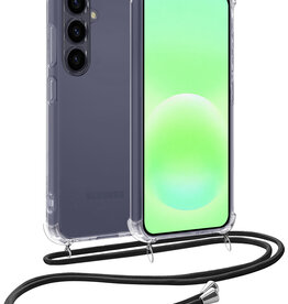 BASEY. BASEY. Samsung Galaxy A57 Hoesje Transparant Shockproof Met Zwart Koord