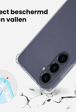 BASEY. BASEY. Samsung Galaxy A57 Hoesje Transparant Shockproof Met Zwart Koord