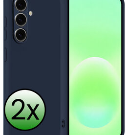 BASEY. BASEY. Samsung Galaxy A57 Hoesje Siliconen - Donkerblauw - 2 PACK
