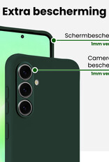 BASEY. BASEY. Samsung Galaxy A57 Hoesje Siliconen - Donkergroen - 2 PACK