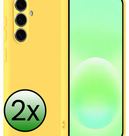BASEY. BASEY. Samsung Galaxy A57 Hoesje Siliconen - Geel - 2 PACK