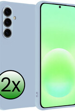 BASEY. BASEY. Samsung Galaxy A57 Hoesje Siliconen - Lichtblauw - 2 PACK