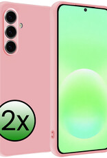 BASEY. BASEY. Samsung Galaxy A57 Hoesje Siliconen - Lichtroze - 2 PACK