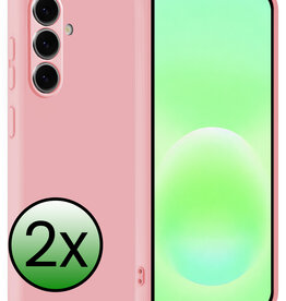 BASEY. BASEY. Samsung Galaxy A57 Hoesje Siliconen - Lichtroze - 2 PACK