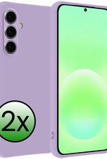 BASEY. BASEY. Samsung Galaxy A57 Hoesje Siliconen - Lila - 2 PACK