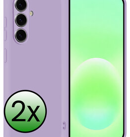 BASEY. BASEY. Samsung Galaxy A57 Hoesje Siliconen - Lila - 2 PACK