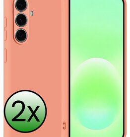 BASEY. BASEY. Samsung Galaxy A57 Hoesje Siliconen - Perzik - 2 PACK