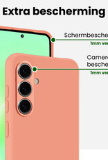 BASEY. BASEY. Samsung Galaxy A57 Hoesje Siliconen - Perzik - 2 PACK