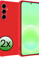 BASEY. BASEY. Samsung Galaxy A57 Hoesje Siliconen - Rood - 2 PACK