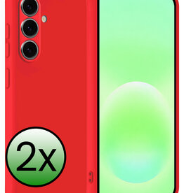 BASEY. BASEY. Samsung Galaxy A57 Hoesje Siliconen - Rood - 2 PACK